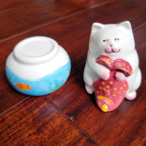Vtg NEW Salt & Pepper Shakers Fun Cat Salt & Pepper Shakers Cat Lover - Picture 8 of 15